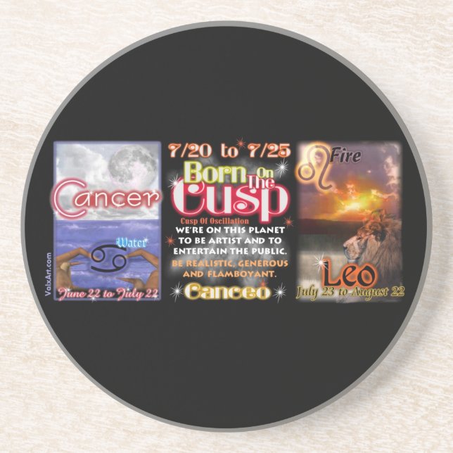 Valxart zodiac CGroups of Cancer Leo Underlägg Sandsten (Framsidan)