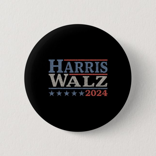 Valz 2024 Valet Kamala Harris Tim Waltz 2024 & Knapp (Framsida)