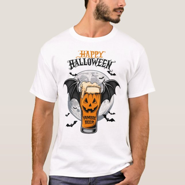 Vambier Beer halloween T-shirt.Hoodie.sweat-shirt. T Shirt (Framsida)
