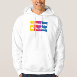 Vamonos Brandon skuggade text Hoodie