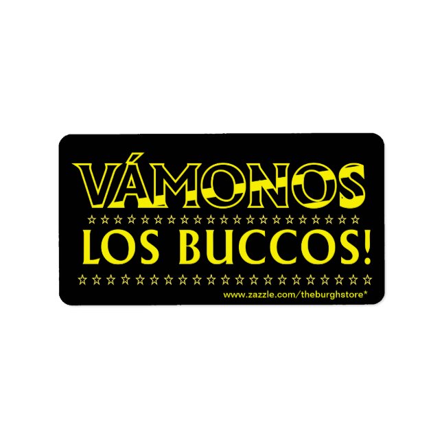 Vamonos Los Buccos Stickers Adressetikett (Framsidan)