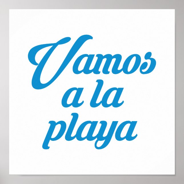 VAMOS A LA PLAYA POSTER (Framsidan)
