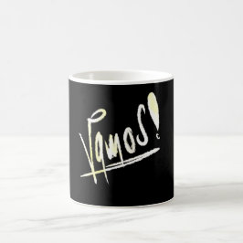 Vamos | handskriven graffiti-typografi kaffemugg