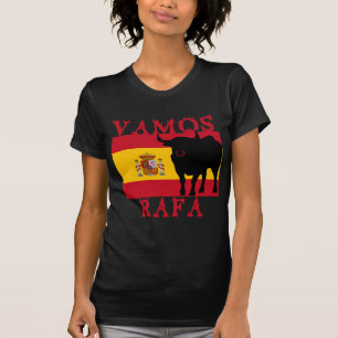 Vamos Rafa med flagga av Spanien T Shirt