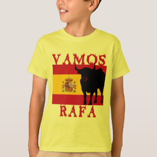 Vamos Rafa med flagga av Spanien Tee