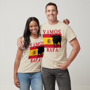 Vamos Rafa med flagga av Spanien Tee Shirt