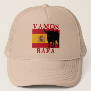 Vamos Rafa med flagga av Spanien Truckerkeps