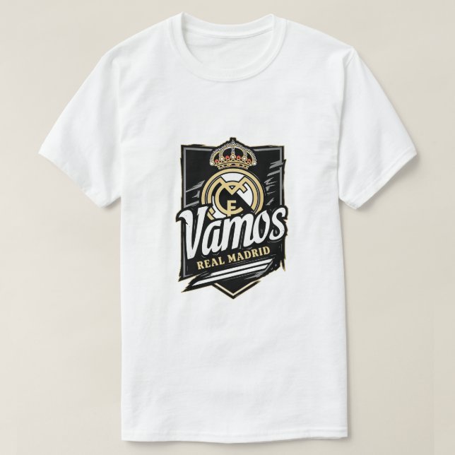 vamos real Madrid T Shirt (Design framsida)