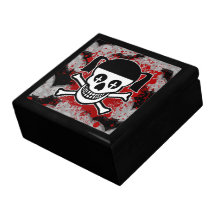 Vampig Goth Skull-Smyckeskrin