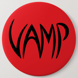 Vampig text (röd/svart) version knapp