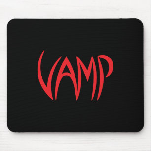 Vampig text (svart/röd) version musmatta