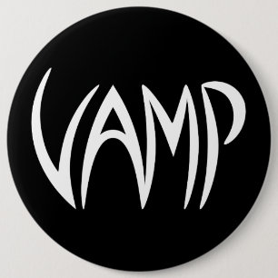 Vampig text (svartvitt) version knapp
