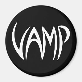Vampig text (svartvitt) version magnet