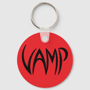 Vampig version (för röd/svarten) text nyckelring