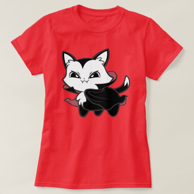 Vampiga Kattunge T-Shirt (Design framsida)