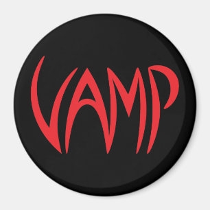 Vampigare text (svart/röd) version magnet