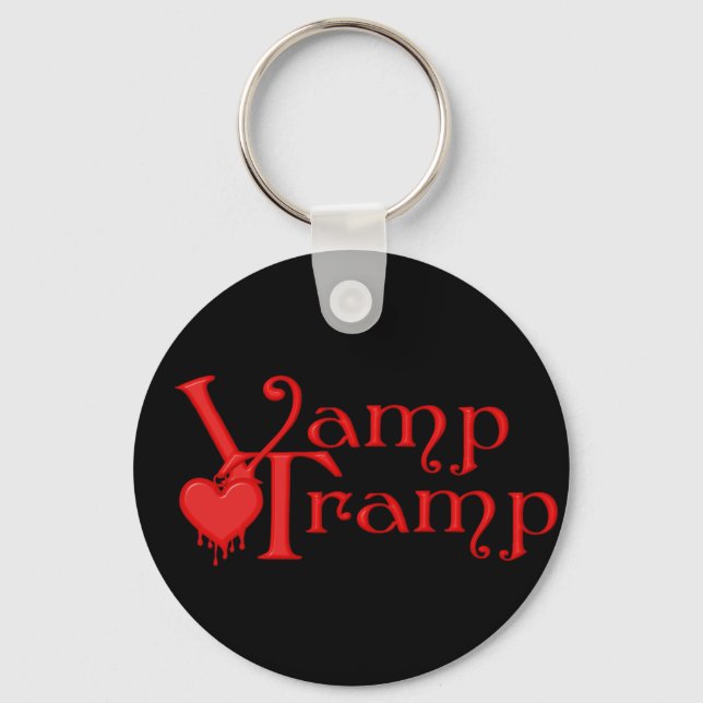 Vampigt Tramp Blood Expping Heart Nyckelring (Framsida)