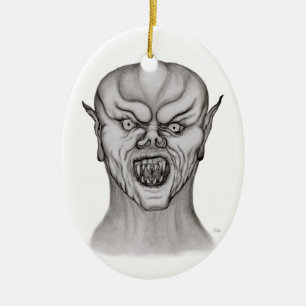 Vampir Julgransprydnad Keramik