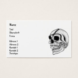 Vampir Skull Visitkort