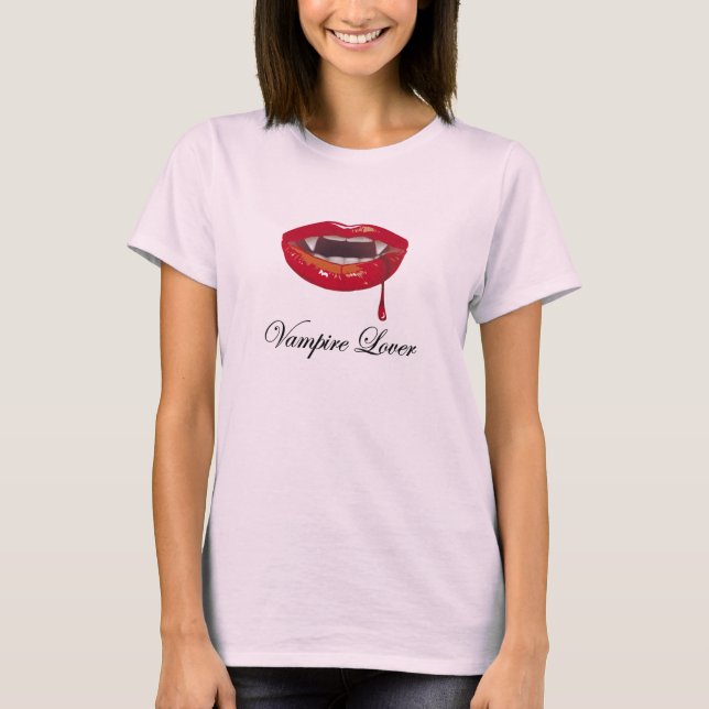 Vampire Älskare T-shirt (Framsida)