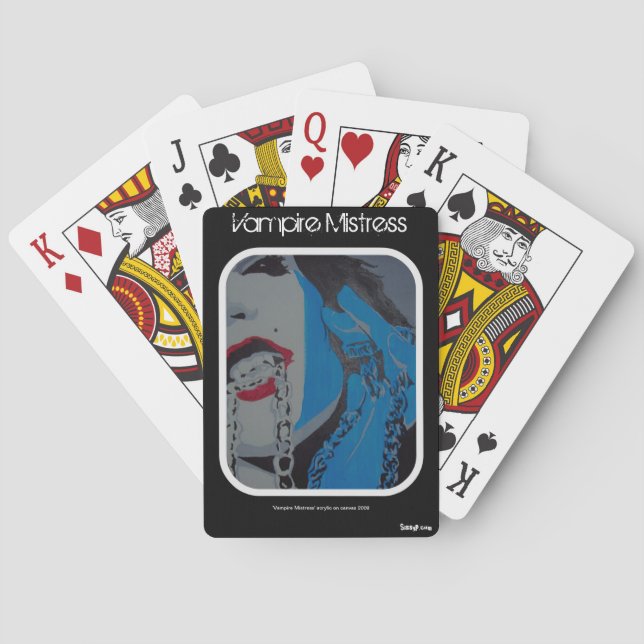 "Vampire Älskarinna eller betalkort Spel Kort (Baksidan)