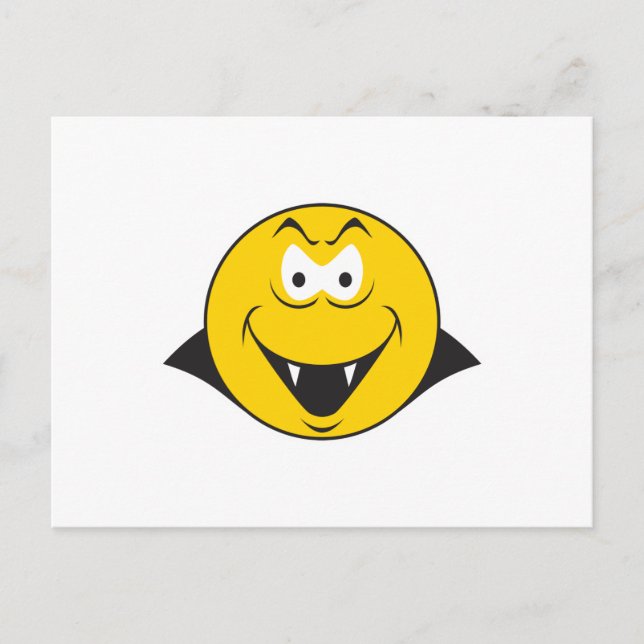 Vampire Ansikte Vykort (Framsida)