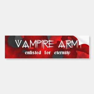 Vampire Army Gothic Humor Bildekal