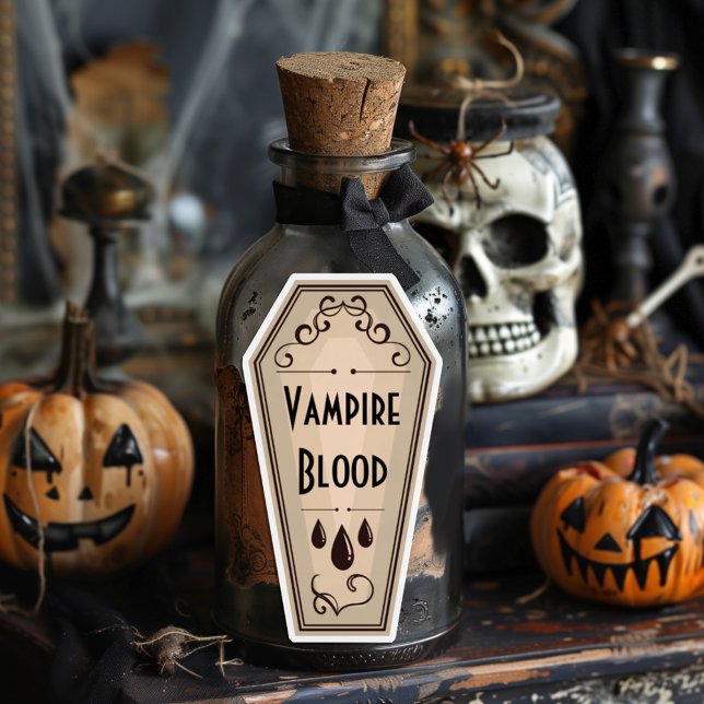 Vampire Blood Apothecary Label Klistermärken (Skapare uppladdad)