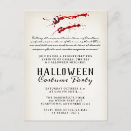 Vampire Blood Halloween fest Helg Vykort