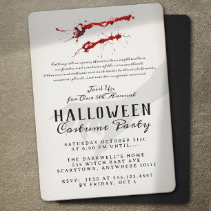 Vampire Blood Halloween fest Inbjudningar