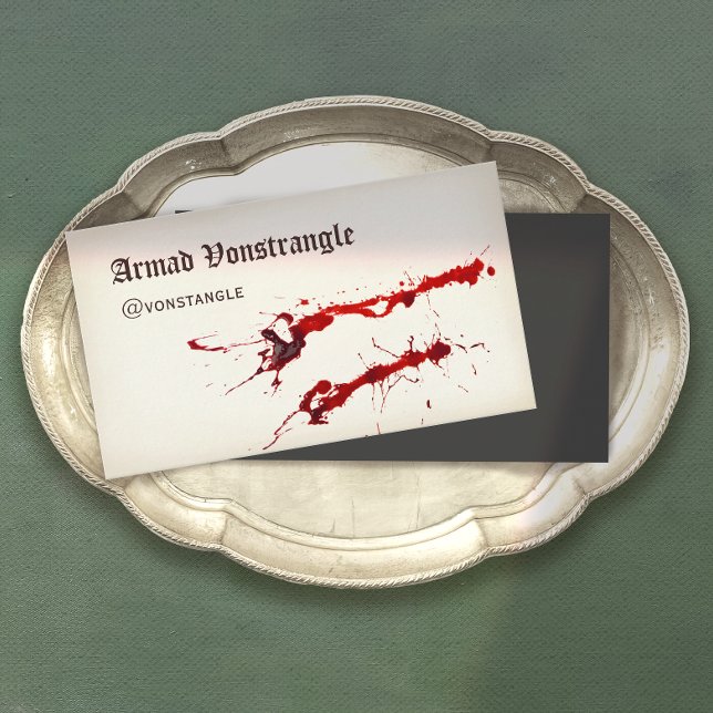 Vampire Blood Splatter, fasa Visitkort (Skapare uppladdad)
