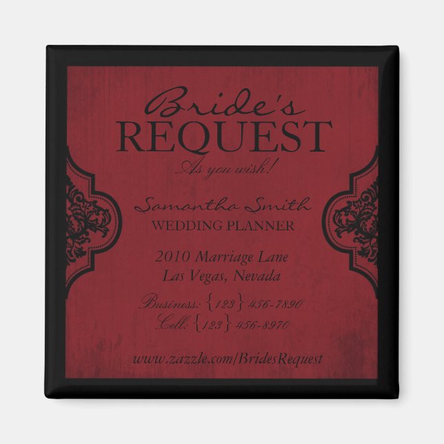 Vampire Bride Business Magnet (Framsidan)