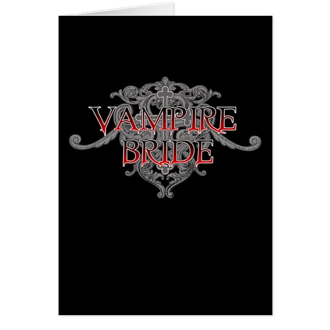 Vampire Bride Card Hälsningskort (Framsidan)