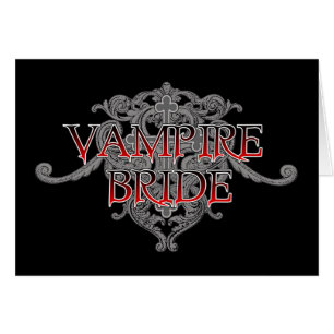 Vampire Bride Card Hälsningskort