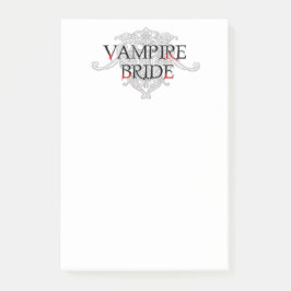 Vampire Bride Post-it Block
