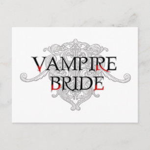 Vampire Bride Postcard Vykort