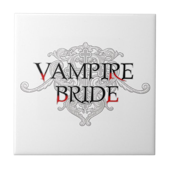 Vampire Bride Tile Kakelplatta (Framsidan)