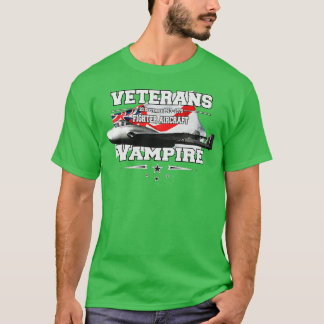 Vampire British jet fighter T Shirt