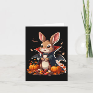 Vampire Bunny Costume Funny Halloween Kort