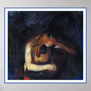 Vampire by Edvard Munch Poster