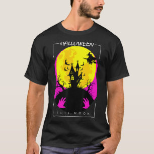 Vampire Castle Full Moon Celebrate Halloween T Shirt