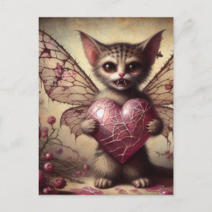 Vampire Cat Fairy Vykort