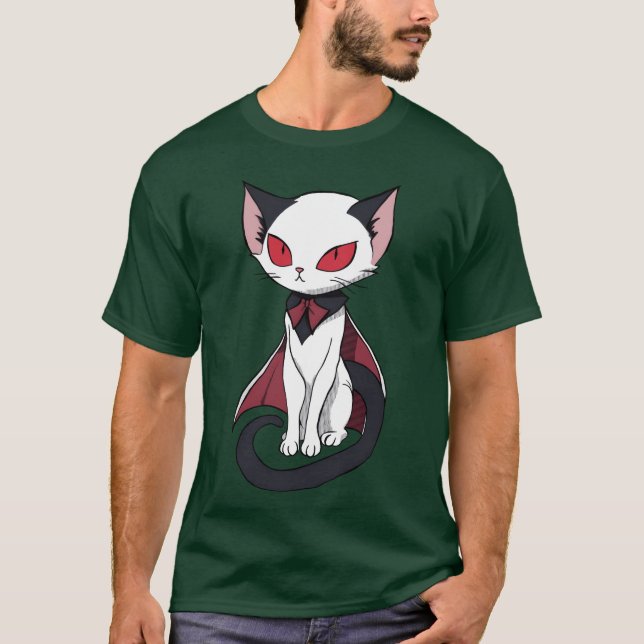 Vampire Cat-gåva T Shirt (Framsida)