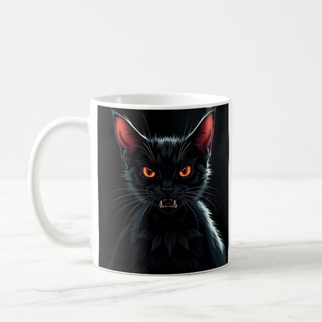 Vampire Cat Kaffemugg (Vänster)