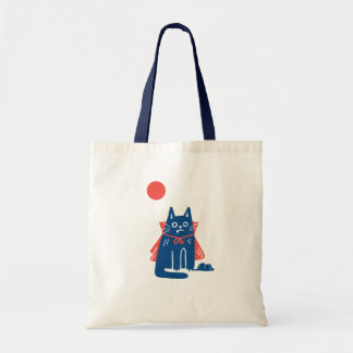 Vampire Cat Tote Bag Tygkasse