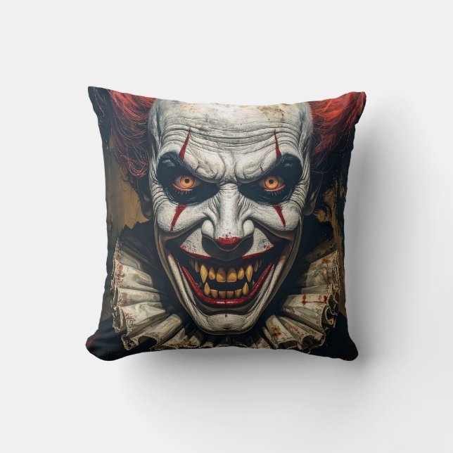 Vampire Clown Halloween Dekorativ kudde (Framsida)