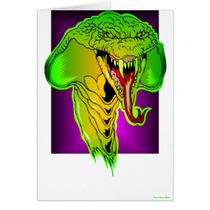 Vampire Cobra Card Hälsningskort