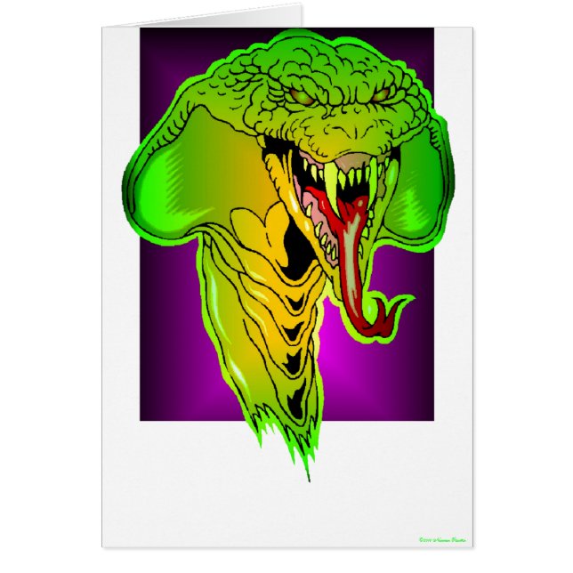 Vampire Cobra Card Hälsningskort (Framsidan)