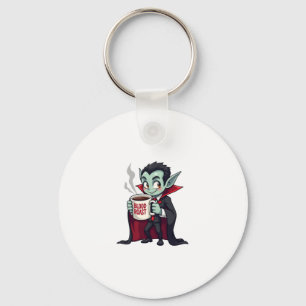 Vampire Coffee Älskare � Spooky Latte Shirt Nyckelring