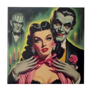Vampire Couple Kakelplatta